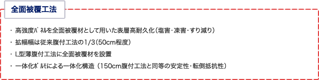 全面被覆工法 